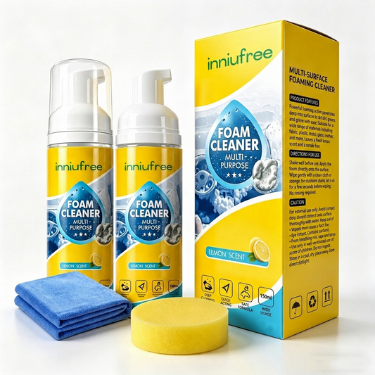 🧴4-in-1 Multi-Enzyme Foam Cleaner – Deep Clean Car, Kitchen, Bathroom & Sofa