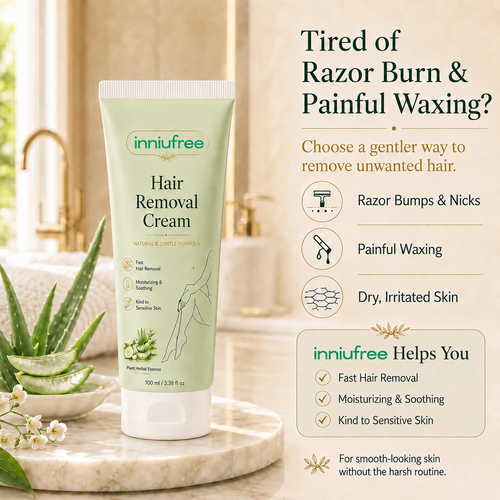 Inniufree™ Natural Gentle Hair Removal Cream | For Women & Men, Sensitive Skin