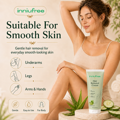 Inniufree™ Natural Gentle Hair Removal Cream | For Women & Men, Sensitive Skin
